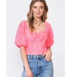 Indigo Boutique Jeany Embroidered Blouse Tops