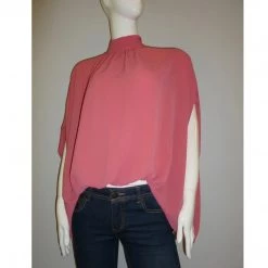 Indigo Boutique Mock Neck Blush Caftan Tops