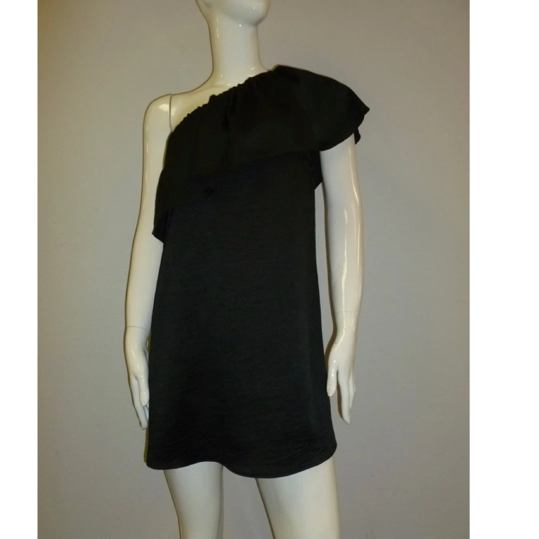 Indigo Boutique Dresses Black One Shoulder Ruffle Dress 3 Indigo Boutique Dresses Black One Shoulder Ruffle Dress