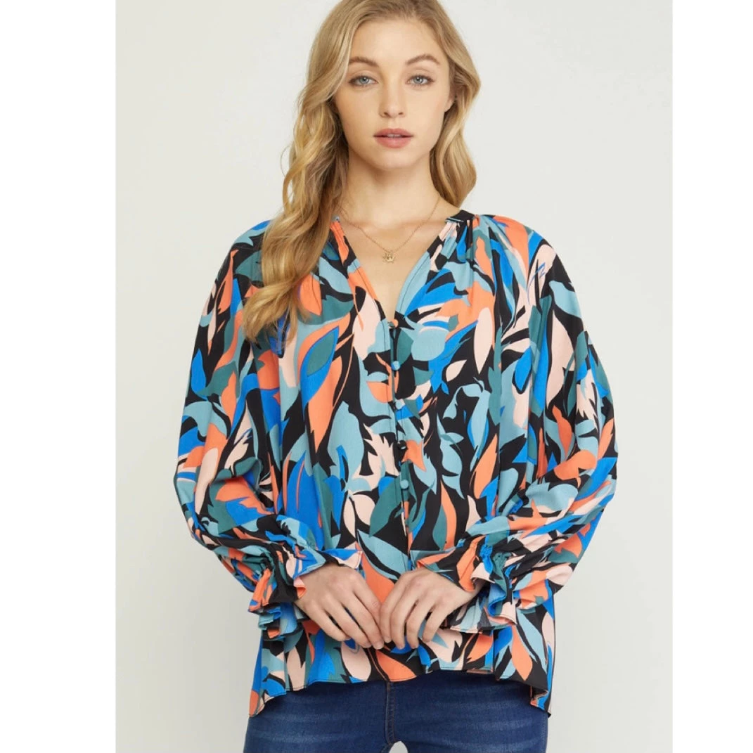 Indigo Boutique Black Combo Blouse Tops 3 Indigo Boutique Black Combo Blouse Tops