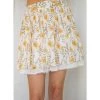 Indigo Boutique Yellow Floral Skirt