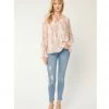 Indigo Boutique Pink Combo Blouse