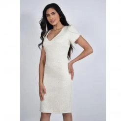 Indigo Boutique Frank Lyman Designer Champagne Dress