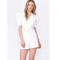 Indigo Boutique Wendy Puff Sleeve Romper New Arrivals