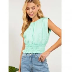 Indigo Boutique Regina Blouse Pistachio