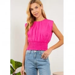 Indigo Boutique New Arrivals Regina Blouse Fuchsia