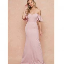 Indigo Boutique New Arrivals Blush Off The Shoulder Formal
