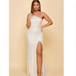 Indigo Boutique Iridescent White Formal