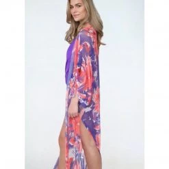 Indigo Boutique Multi Mesh Purple Swim Coverup
