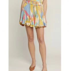 Indigo Boutique Bottoms Color Block Mini Skirt