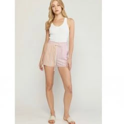 Indigo Boutique New Arrivals Pink And Orange Short And Blouse Set