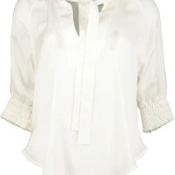 Indigo Boutique Harper Smock Top - White