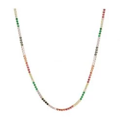 Indigo Boutique New Arrivals Sienna Color Tennis Necklace