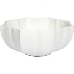 Indigo Boutique WHITE GESSO ANNA MARIA DECORATIVE BOWL Furniture