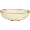 Indigo Boutique Furniture OVAL FRENCH WHITE & AGED GOLD GRAHAM DECORATIVE BOWL