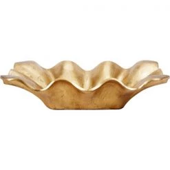 Indigo Boutique GOLD LEAF FURMAN DECORATIVE BOWL Furniture