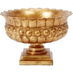 Indigo Boutique GOLD LEAF POMEII BOWL Furniture