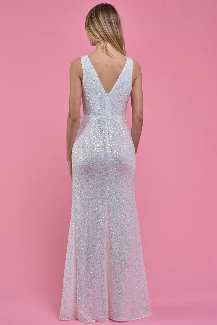 Indigo Boutique Ruffle White Formal 4 Indigo Boutique Ruffle White Formal