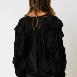 Indigo Boutique Black Martini Blouse Tops