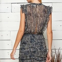 Indigo Boutique Dresses Paint Splash Ruched Mini Dress