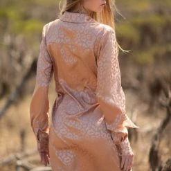 Indigo Boutique Animal Print Blush Mini Dress Dresses