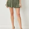 Indigo Boutique New Arrivals Olive Drawstring Skirt