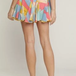 Indigo Boutique Bottoms Color Block Mini Skirt