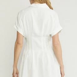 Indigo Boutique White Button Down Dress New Arrivals