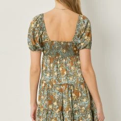 Indigo Boutique New Arrivals Sea Green Satin Dress