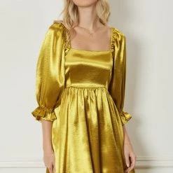 Indigo Boutique Golden Girl Satin Mini New Arrivals