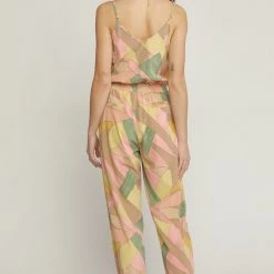 Indigo Boutique Printed V Neck Jumpsuit Jumpsuits