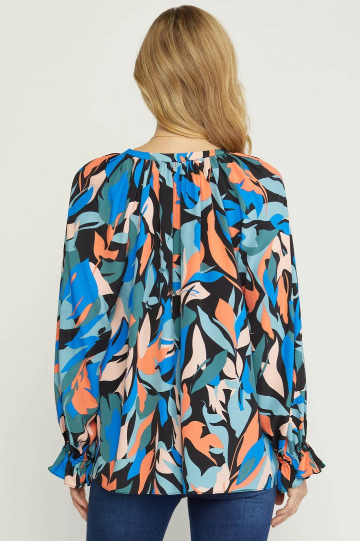 Indigo Boutique Black Combo Blouse Tops 4 Indigo Boutique Black Combo Blouse Tops