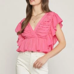 Indigo Boutique Extra Love Ruffle Top New Arrivals