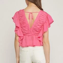 Indigo Boutique Extra Love Ruffle Top New Arrivals