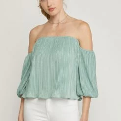 Indigo Boutique Endless Opportunities Blouse - Seafoam New Arrivals