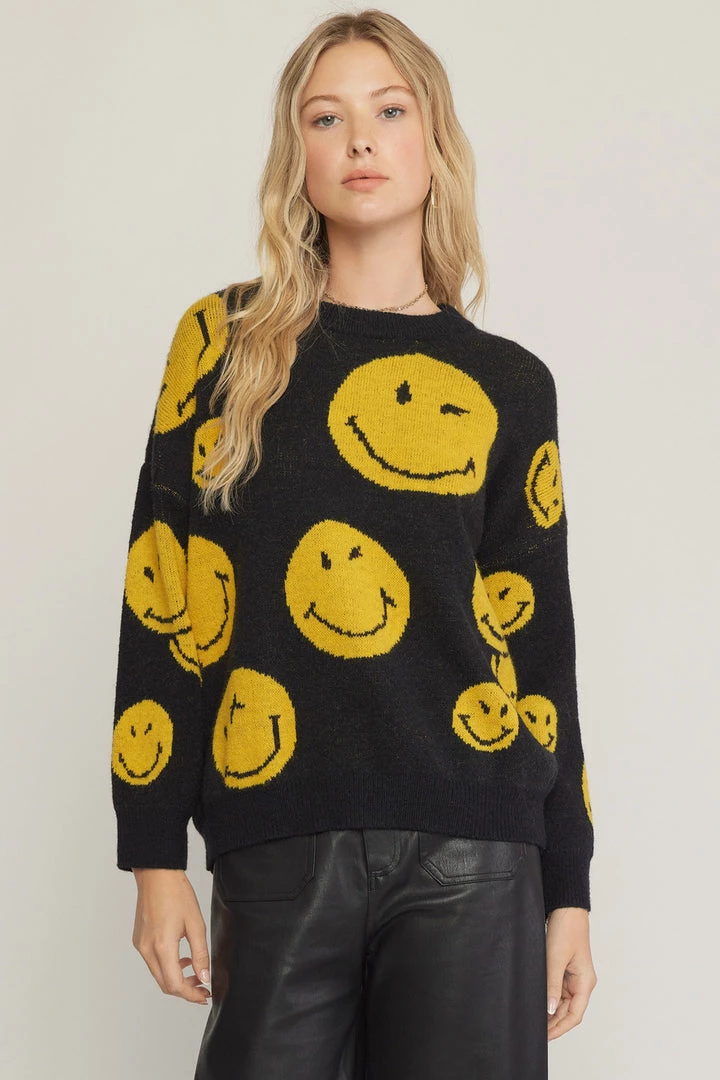 Indigo Boutique Smiley Face Sweater New Arrivals 5 Indigo Boutique Smiley Face Sweater New Arrivals