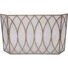 Indigo Boutique CLAIRE CHAMPAGNE GOLD FIREPLACE SCREEN Furniture
