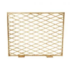 Indigo Boutique Furniture GOLDEN TRELLIS FIREPLACE SCREEN