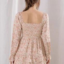 Indigo Boutique Poppy Print Ruffled Dress Dresses