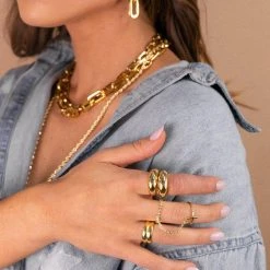 Indigo Boutique Elle Gage Link Earrings Bracha Jewelry