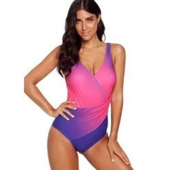 Indigo Boutique Purple Ombré One Piece Swim Suit