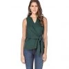 Indigo Boutique Emerald Green Tie Blouse Tops