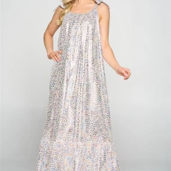 Indigo Boutique New Arrivals Endless Fun Metallic Maxi Dress