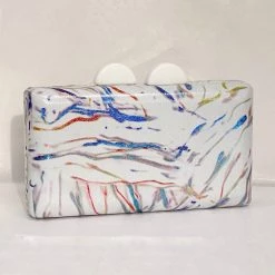 Indigo Boutique Paint Slash Clutch