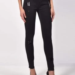 Indigo Boutique Black Sequin Skinny Jeans (Frank Lyman)