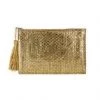 Indigo Boutique Accessories Gold Foil Insulated Clutch