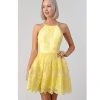 Indigo Boutique Yellow Mini Lace Dress Dresses