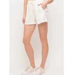 Indigo Boutique White Drawstring Shorts