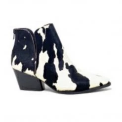Indigo Boutique Yuri Cow Print Bootie
