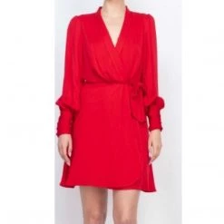 Indigo Boutique Red Wrap Dress